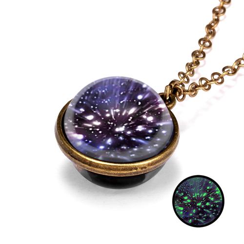 12 Double sided and Double sized Galaxy Pendant Necklaces. Great for Kids Partys - Image 9