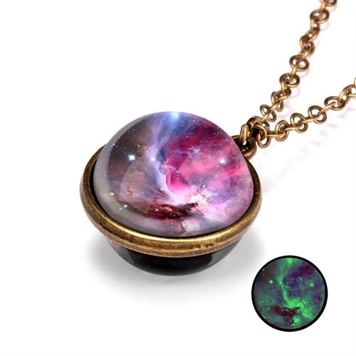 12 Double sided and Double sized Galaxy Pendant Necklaces. Great for Kids Partys - Image 8
