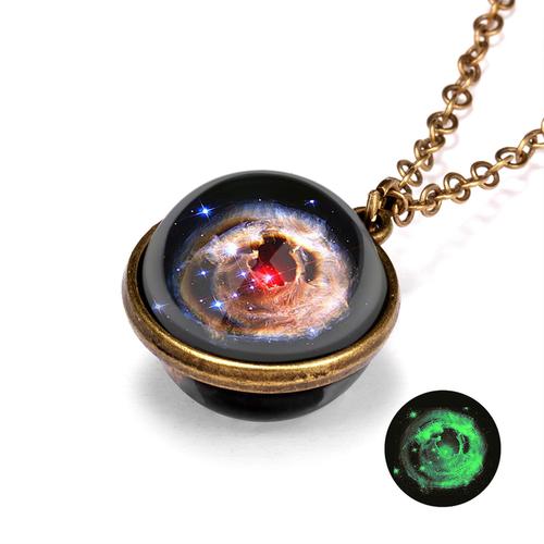 12 Double sided and Double sized Galaxy Pendant Necklaces. Great for Kids Partys - Image 17
