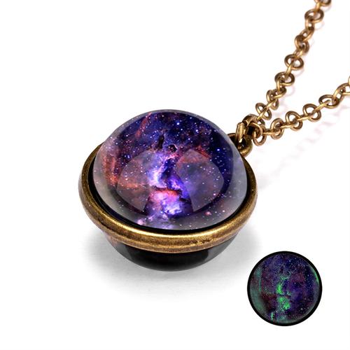 12 Double sided and Double sized Galaxy Pendant Necklaces. Great for Kids Partys - Image 16