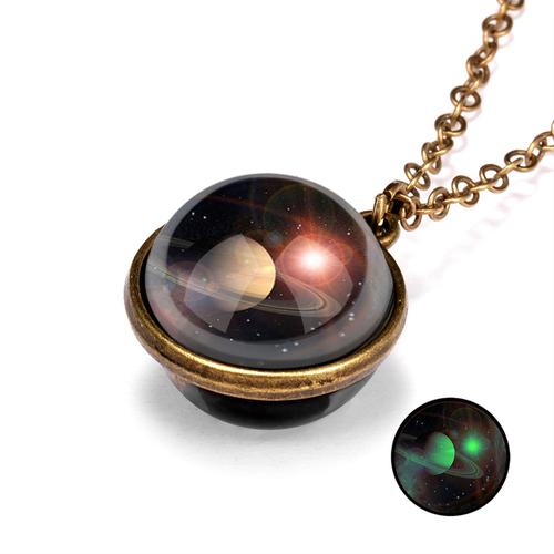 12 Double sided and Double sized Galaxy Pendant Necklaces. Great for Kids Partys - Image 15