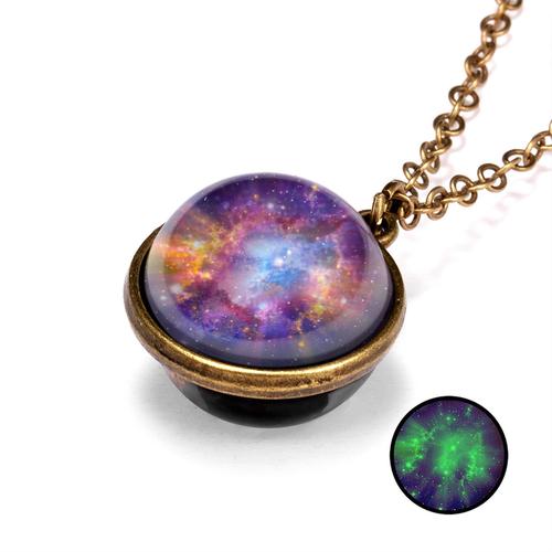12 Double sided and Double sized Galaxy Pendant Necklaces. Great for Kids Partys - Image 13