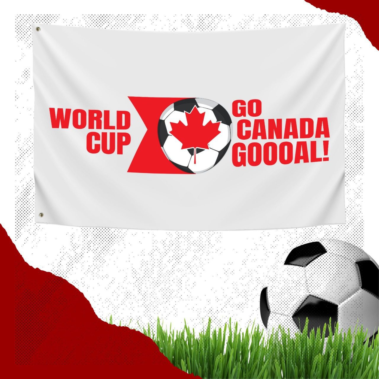 World Soccer Flags and Car Decals to choose from Go Canada Gooooal. WORLD CUP COMING TO CANADA June 26th./2026 - Image 2