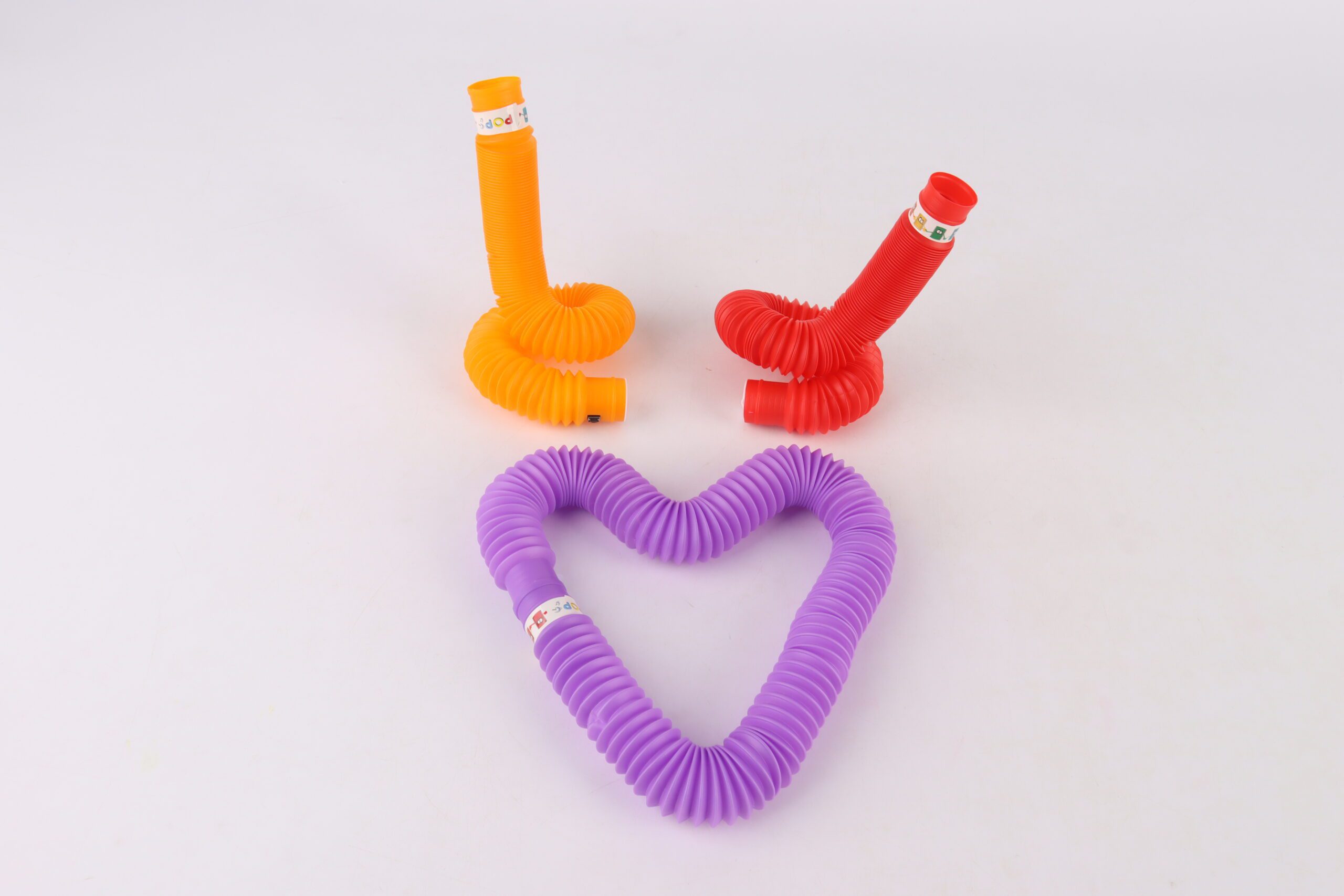 Pop Tubes. Get Ready for CANADA DAY!!! Tons of Fun Stretch wides with 3 different LED Flashes ( Package of 6 ) - Image 2