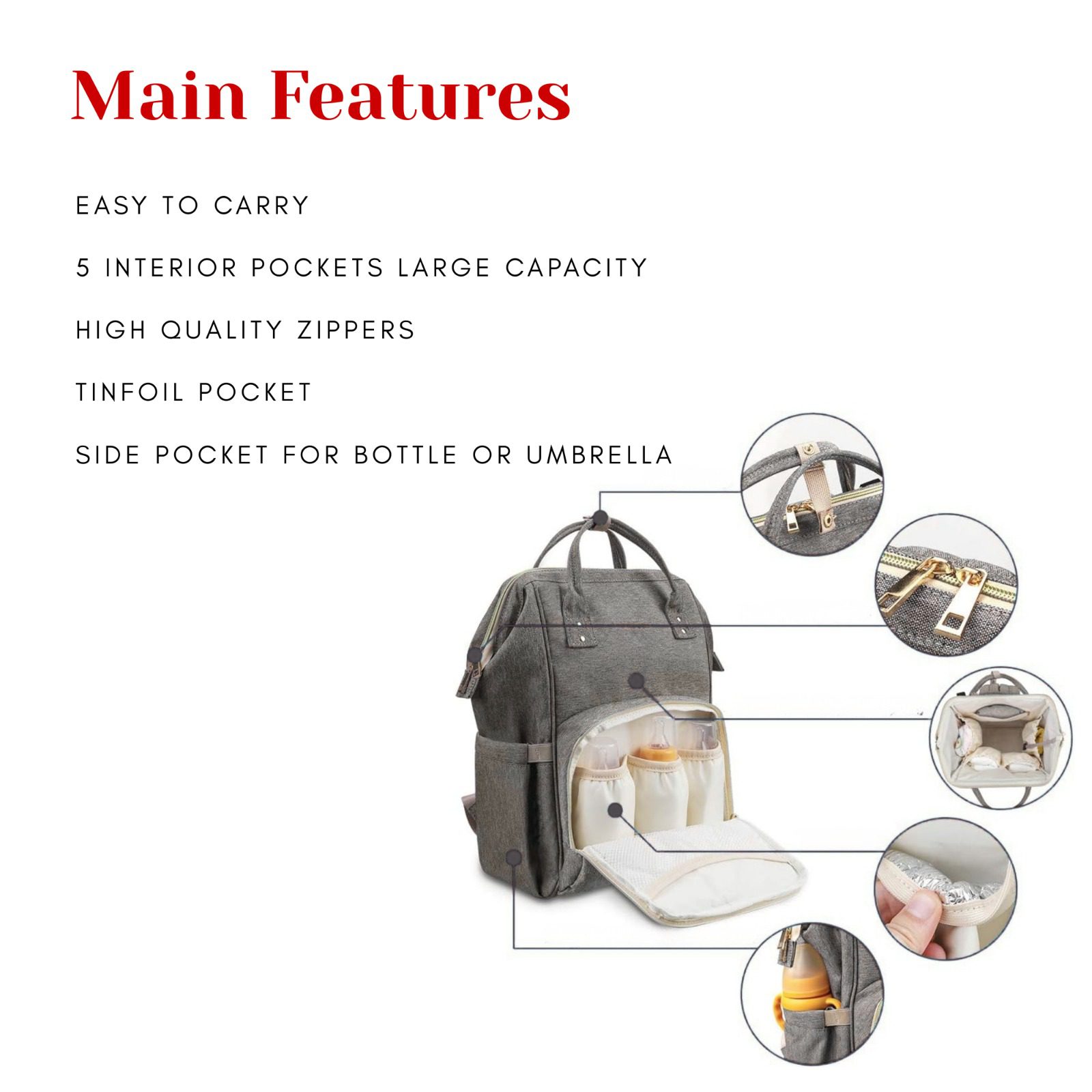 Baby Backpack Carrying Bag or Great for a Kids Lunch Bag. by " For the Love of Canada" - Image 4