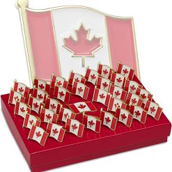 35 pack Canadian maple leaf lapel pins